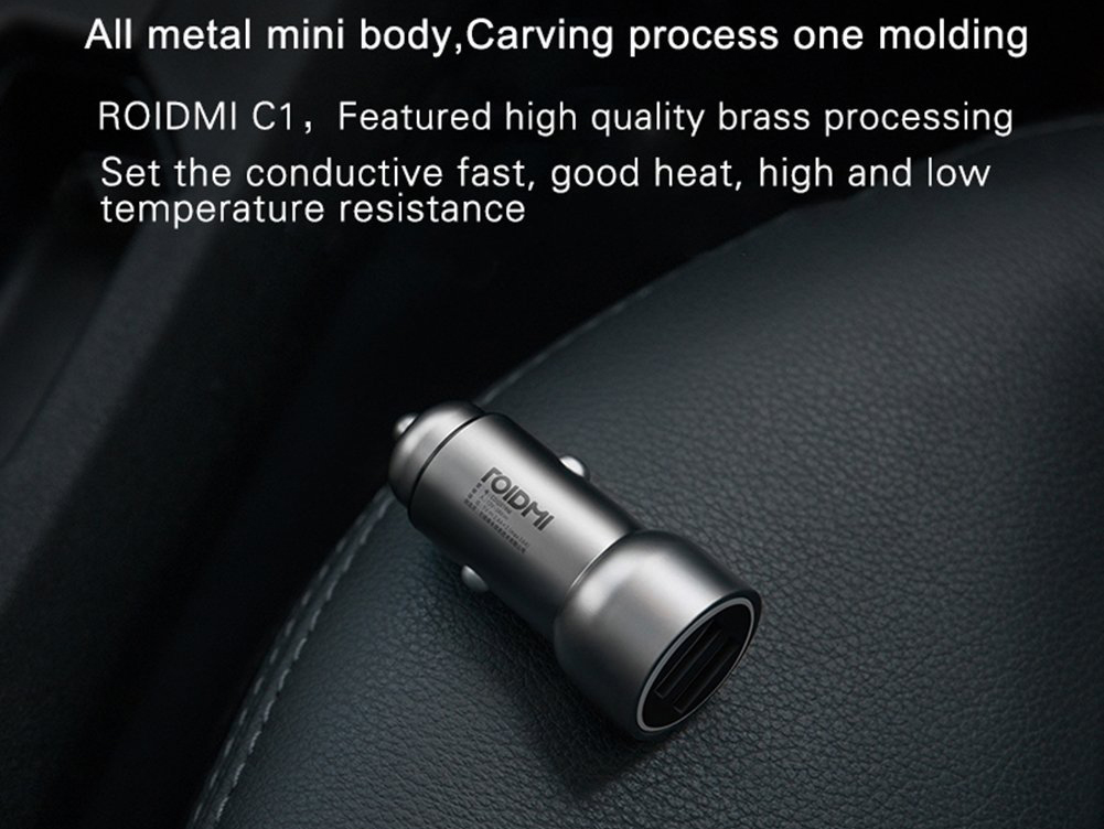Автомобільний зарядний пристрій RoidMi Car Charger підходить для безлічі моделей